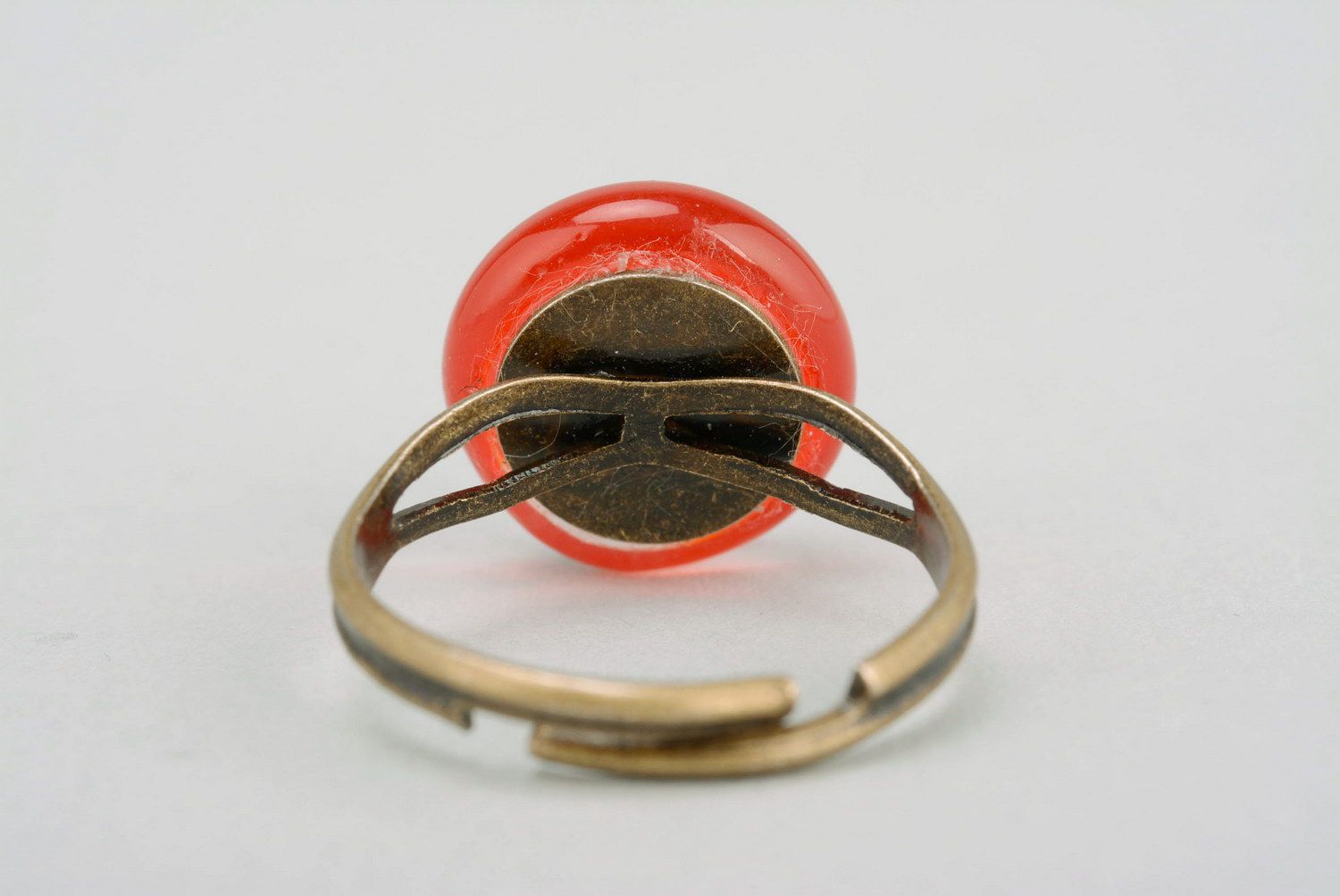 Ring aus Fusing Glas Drachenauge foto 4