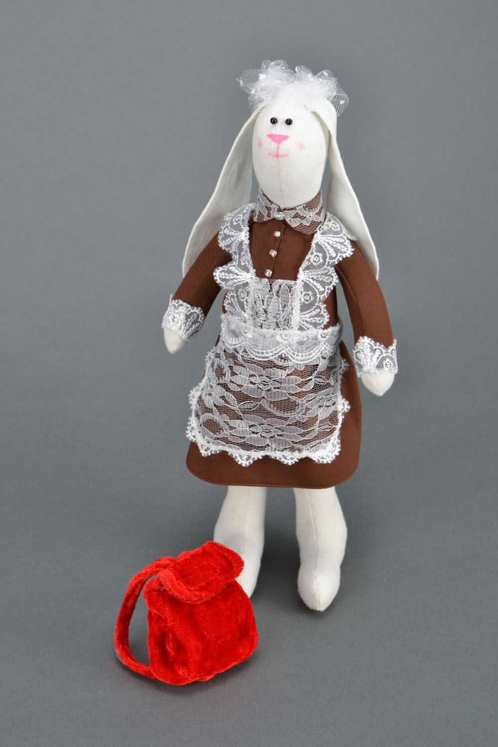 Bunny schoolgirl stuffed toy photo 1