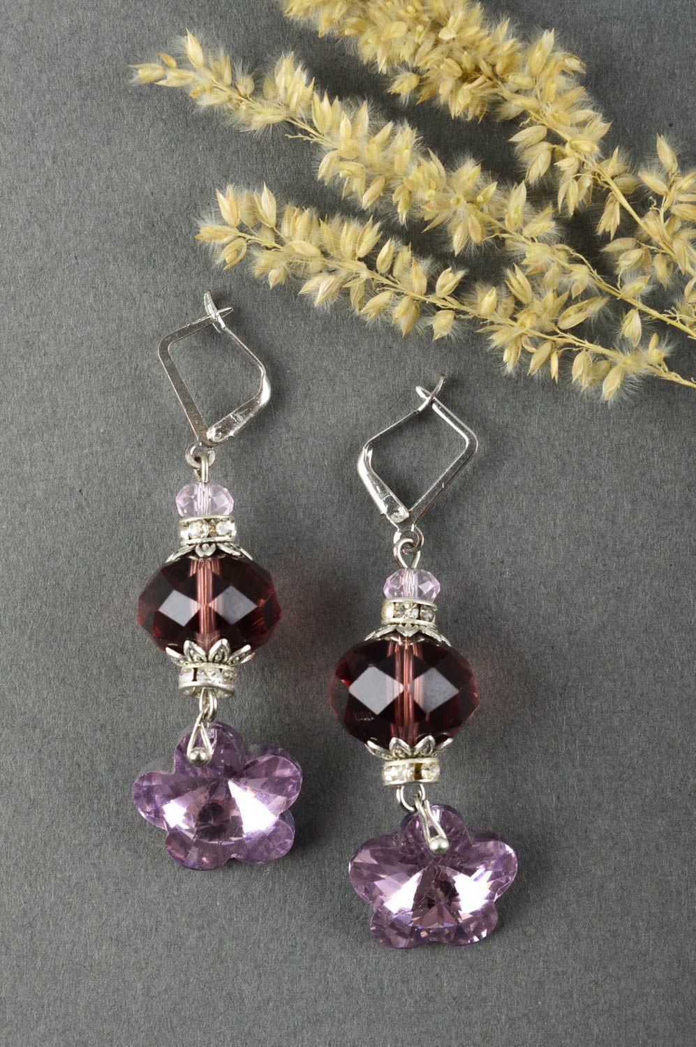 Handcrafted jewelry designer earrings dangling earrings womens accessories photo 1