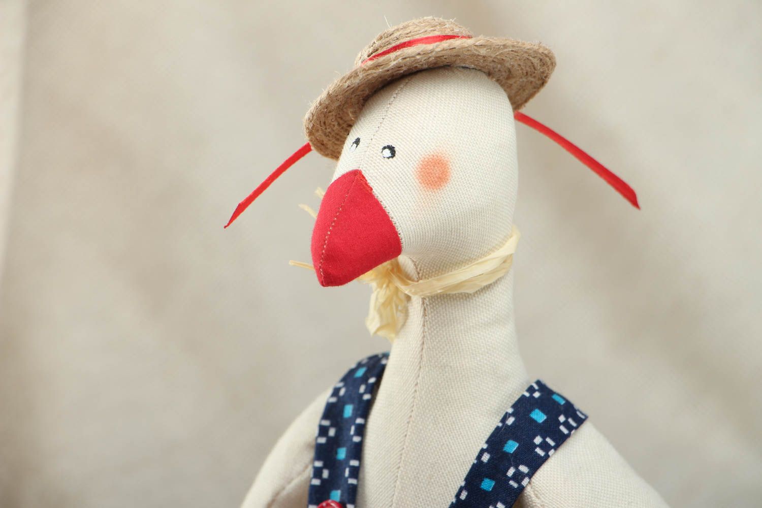 Fabric interior toy Easter Goose photo 2