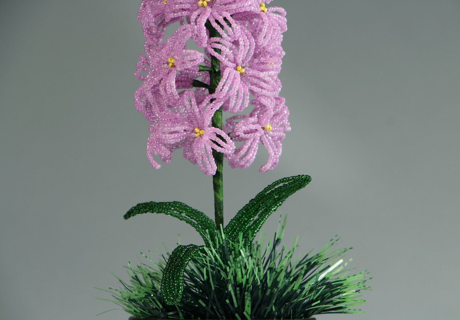 Decor item made from beads Hyacinth photo 2