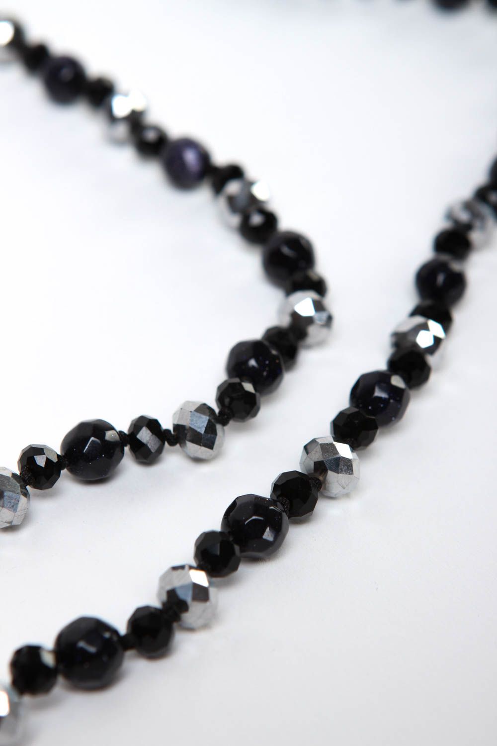 Handmade bead necklace designer accessory gift idea unusual gift fashion jewelry photo 3