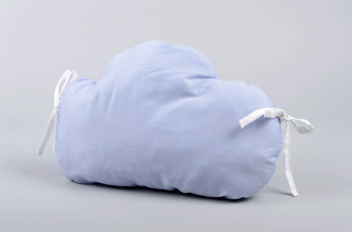 Nestchen für Babybett handmade Nestchen Wolke Bett Kopfschutz Baby in Blau foto 8