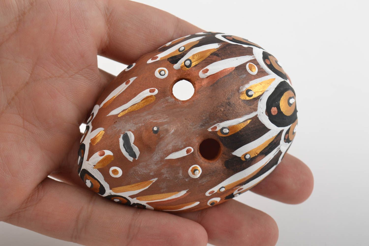 Handmade designer fridge magnet in shape of carnival mask photo 2