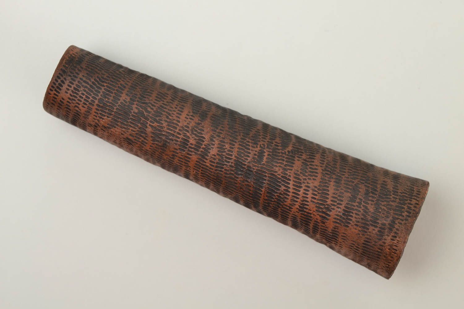 Ton Pfeife handmade Tabak Pfeife in Braun Accessoire für Männer stilvoll foto 4
