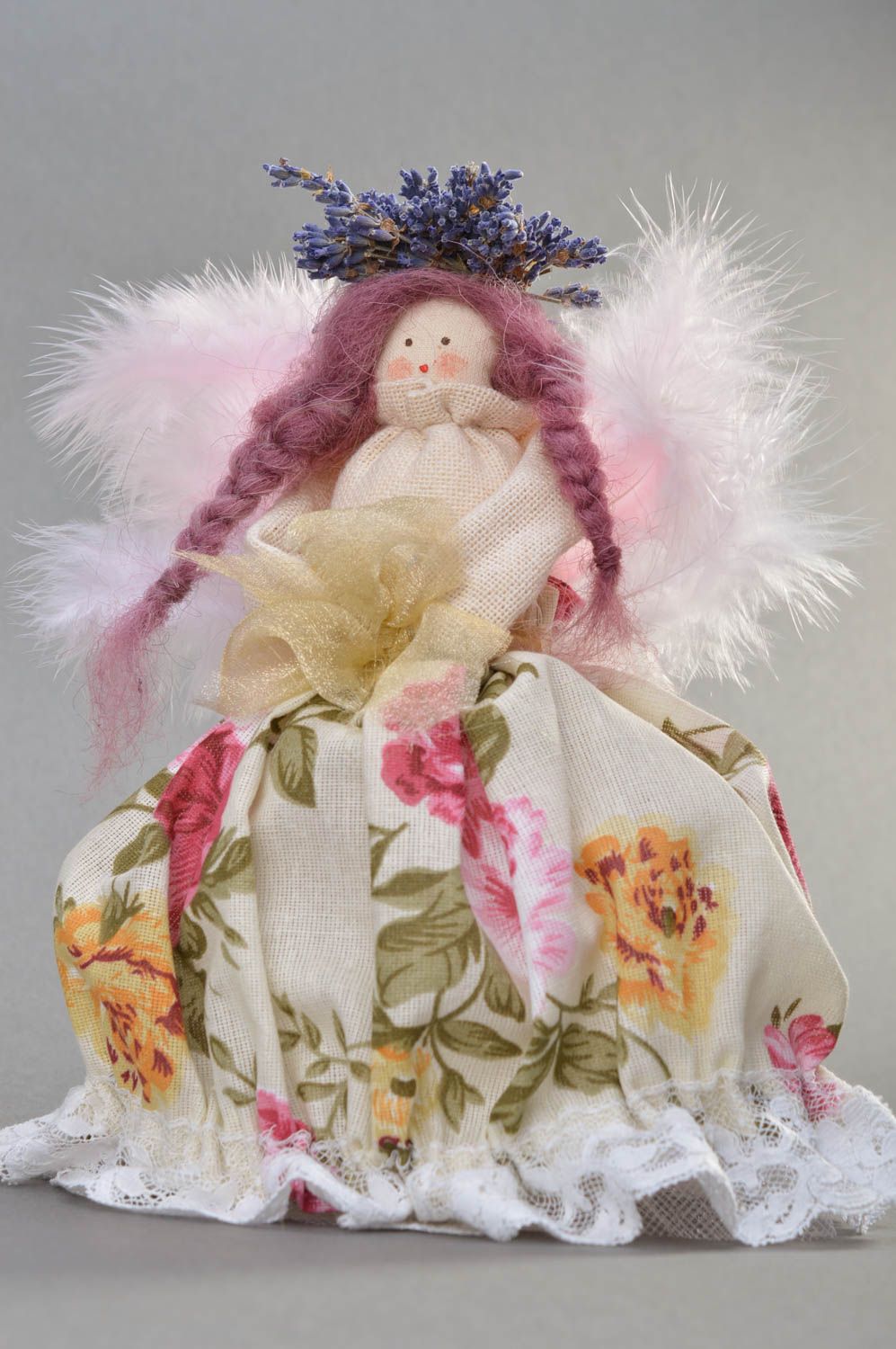 Авторская кукла красивая кукла ручной работы тряпичная кукла Фея с крыльями фото 4