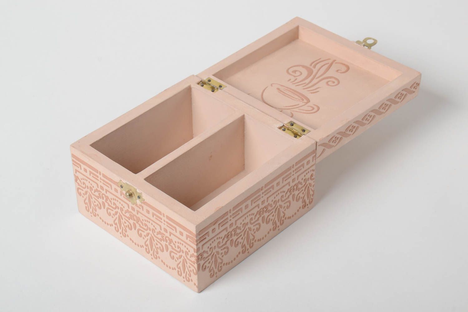 Wooden jewelry box handmade box with decoupage decorative wooden box home decor photo 3