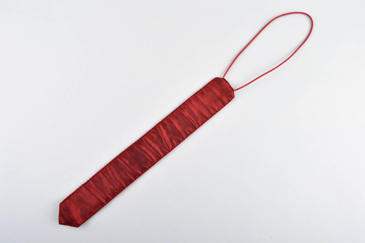 Beautiful handmade fabric tie modern embroidery elegant tie unisex gift ideas photo 2
