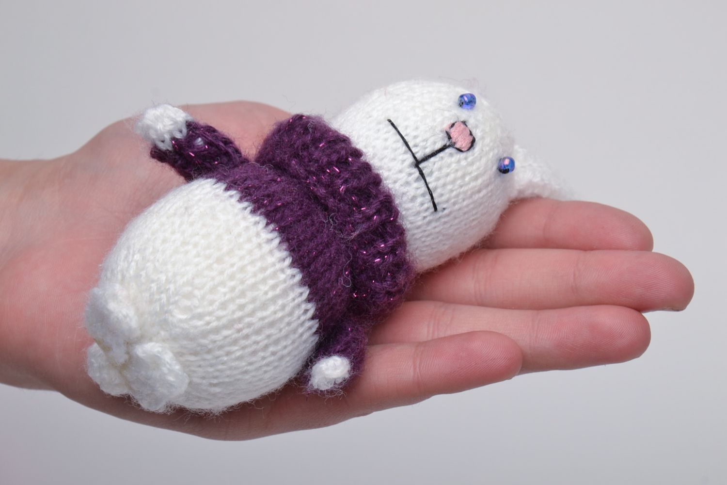 Handmade soft knitted toy photo 5