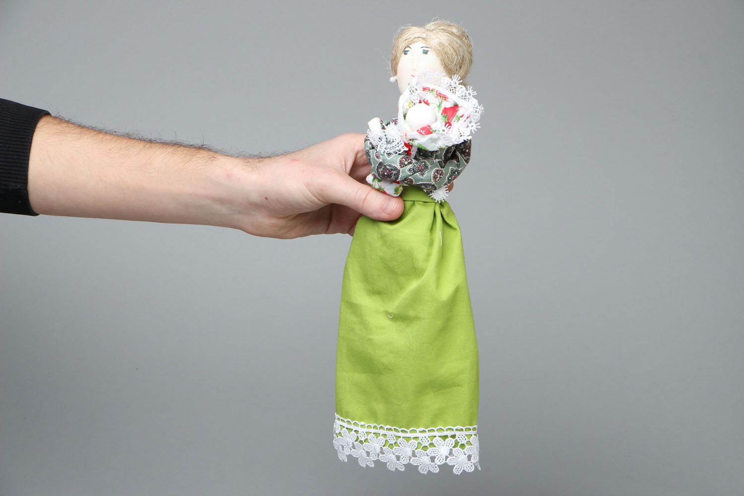 Homemade fabric doll Governess photo 4