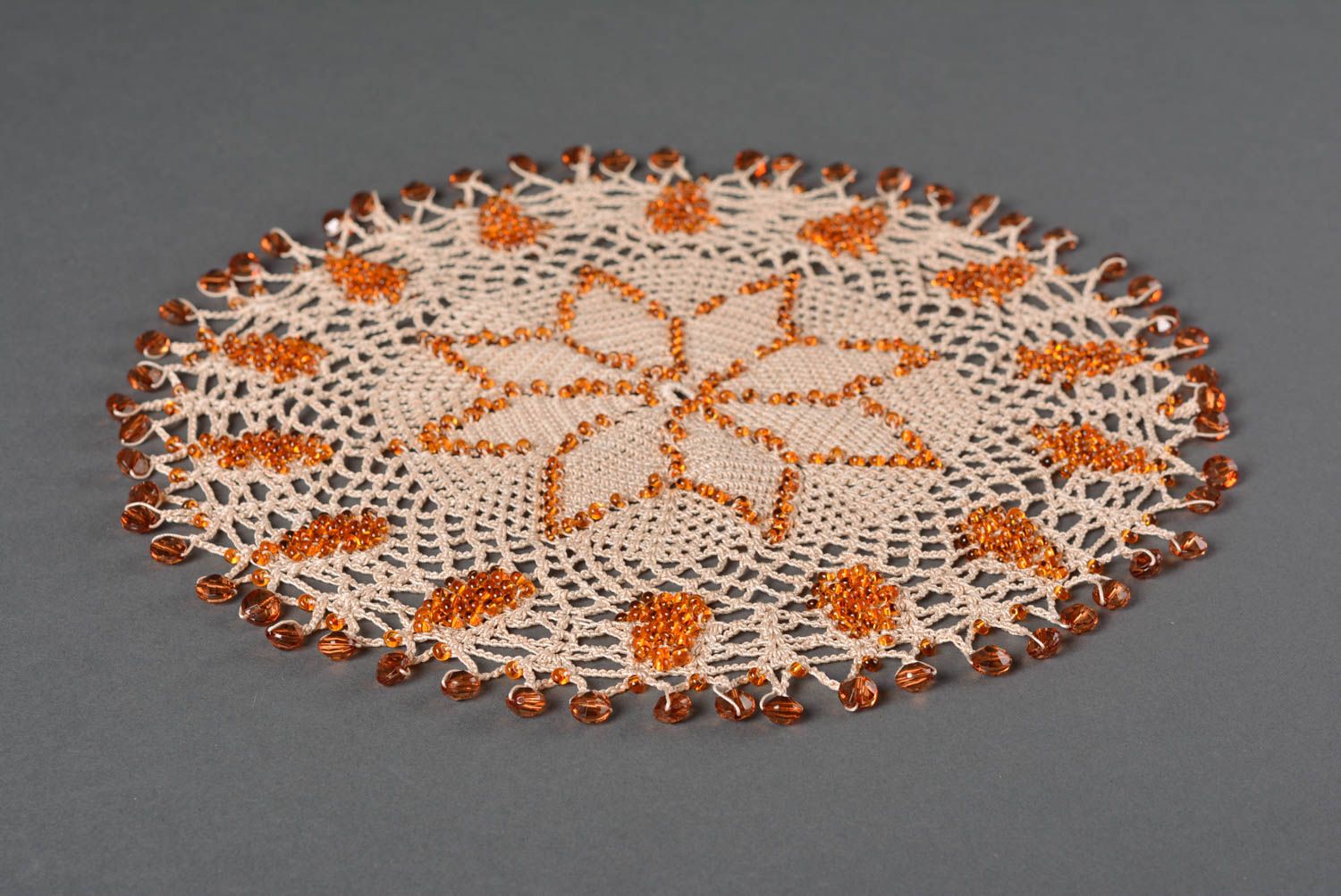 Handmade crochet lace napkin decorative table napkin the living room gift ideas photo 1