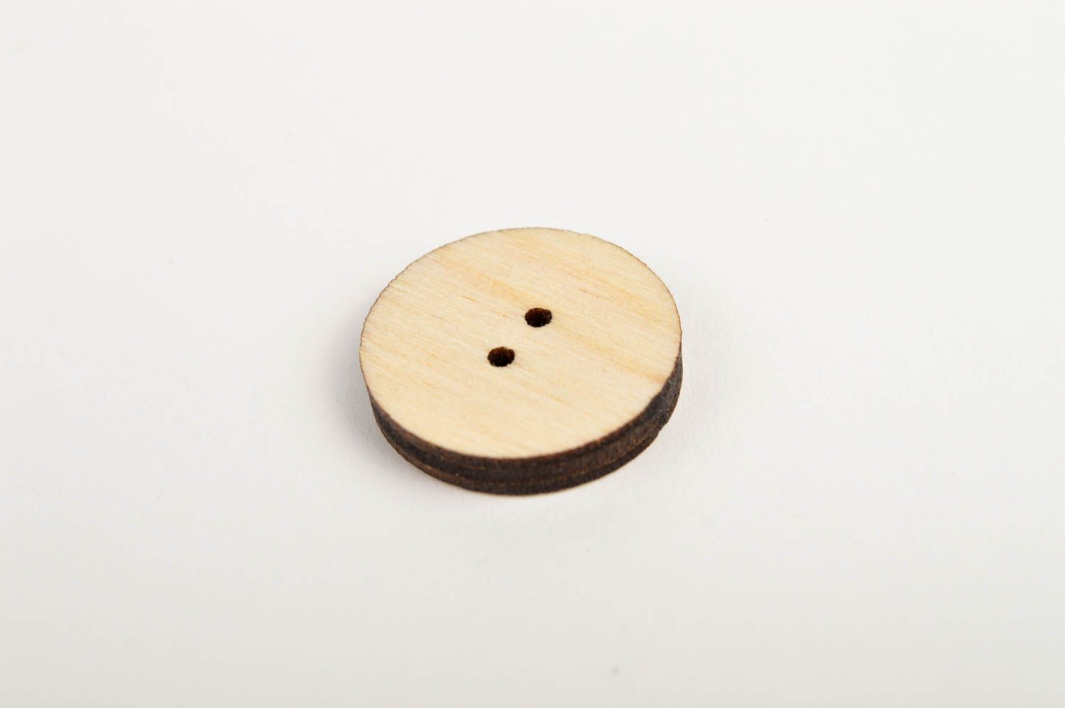 Handmade wooden blank button needlework supplies gift ideas for girls photo 5