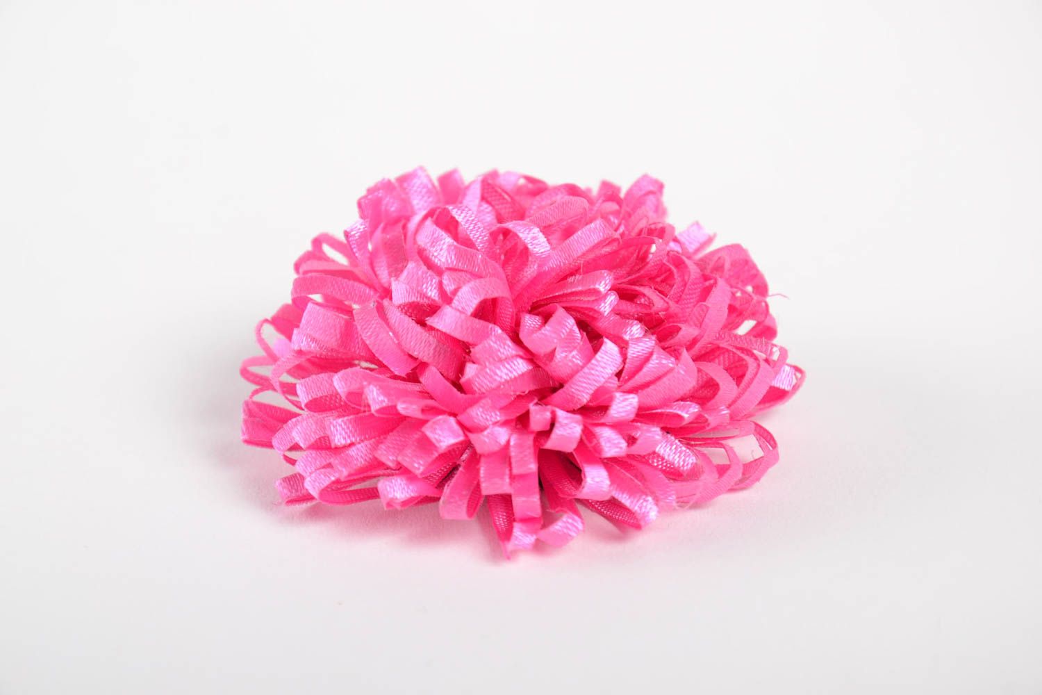 Gancho artesanal con flor rosada accesorio para el pelo regalo original foto 4