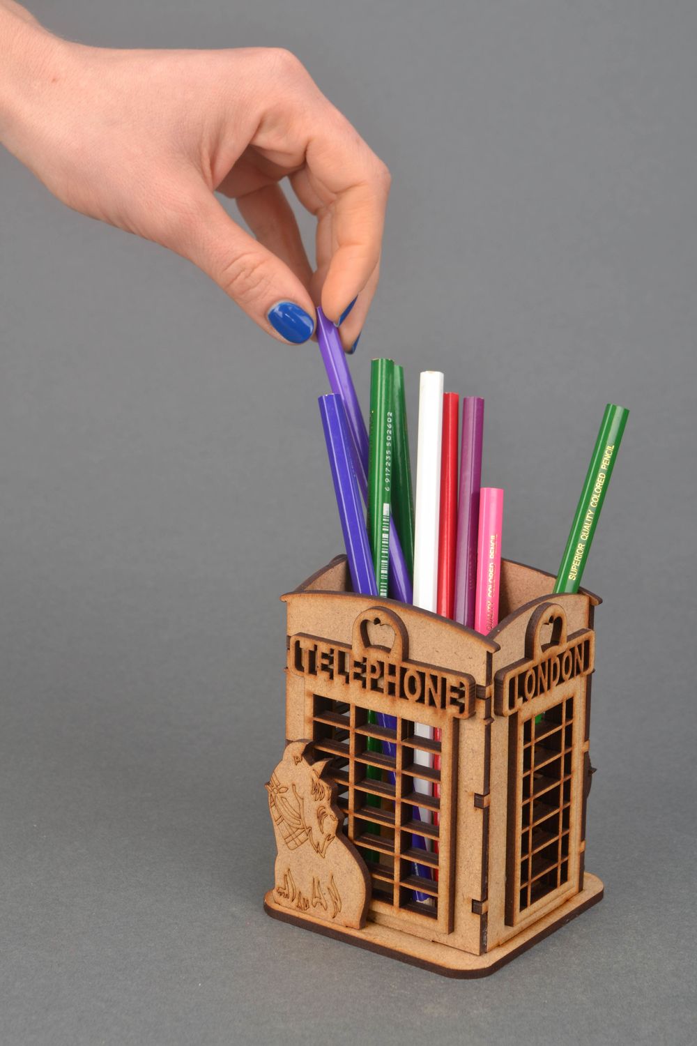 Fiberboard pencil holder for painting photo 2