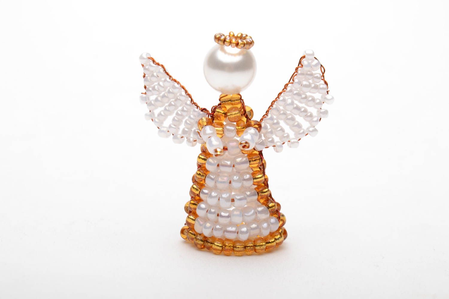 Figura de ángel de abalorios foto 3