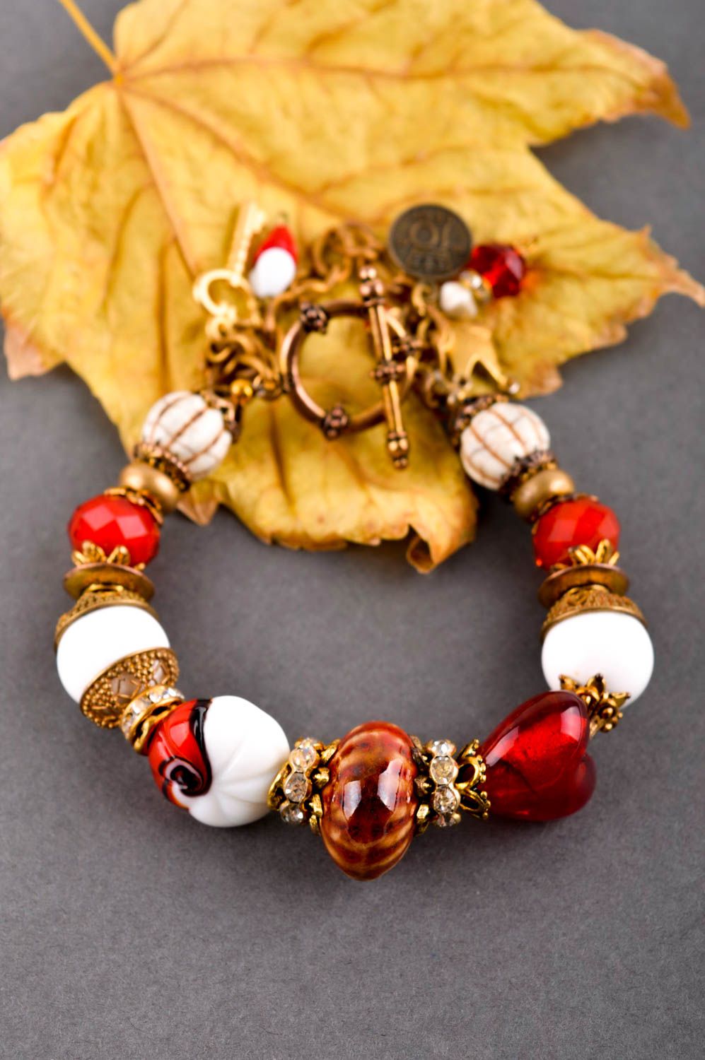 Handmade bracelet with natural stones jewelry stones stylish fashion jewelry photo 1
