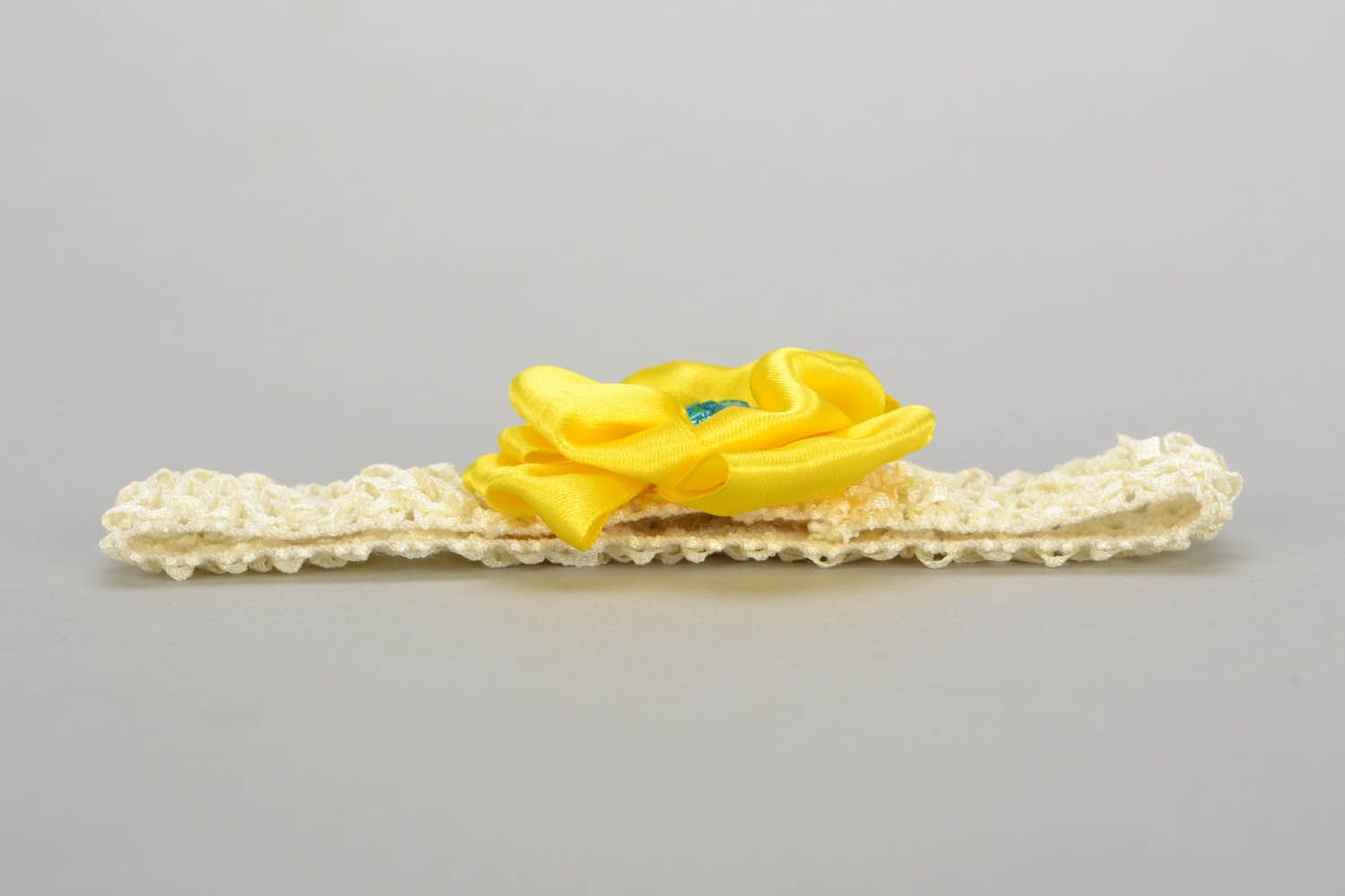 Baby hairband with flower photo 5