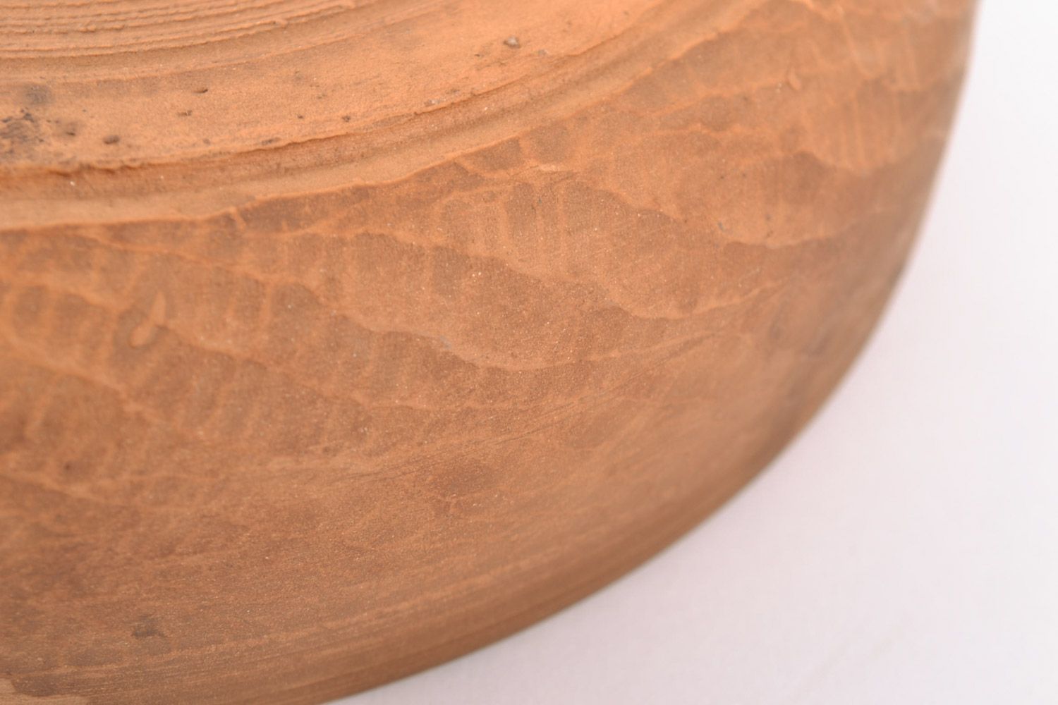 Braunes künstlerisches Geschirrset aus Ton keramische Schale 200 ml Handarbeit foto 5