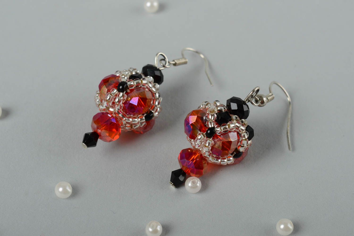 Designer earrings handmade beaded jewelry accessories for women present for her photo 1