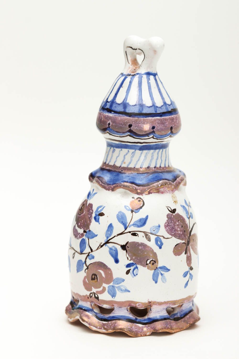 Handgemachte Keramik kleines Glöckchen Geschenk Idee Deko aus Naturmaterialien foto 3