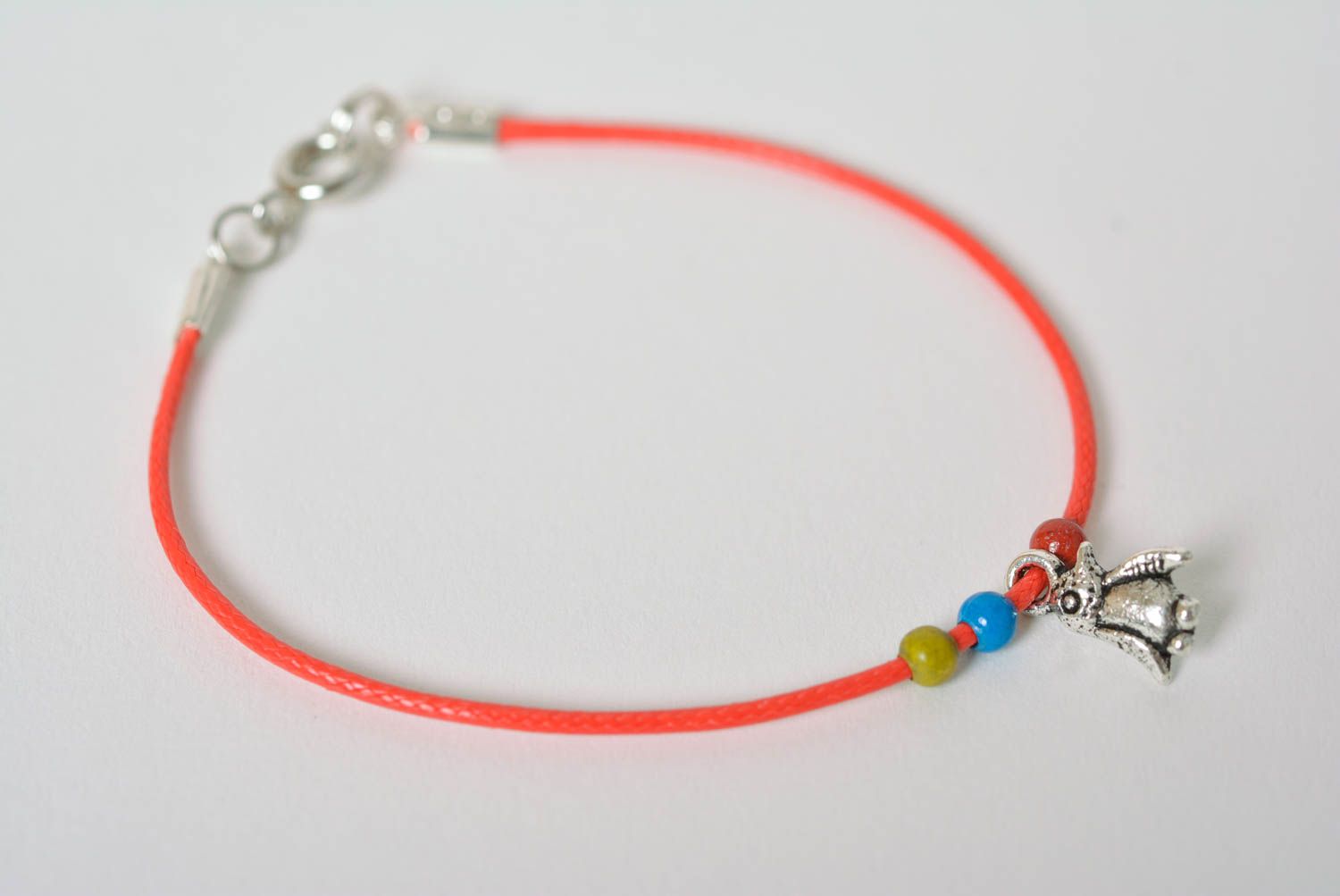 Friendship bracelet homemade jewelry cord bracelet charm bracelet gift ideas photo 5