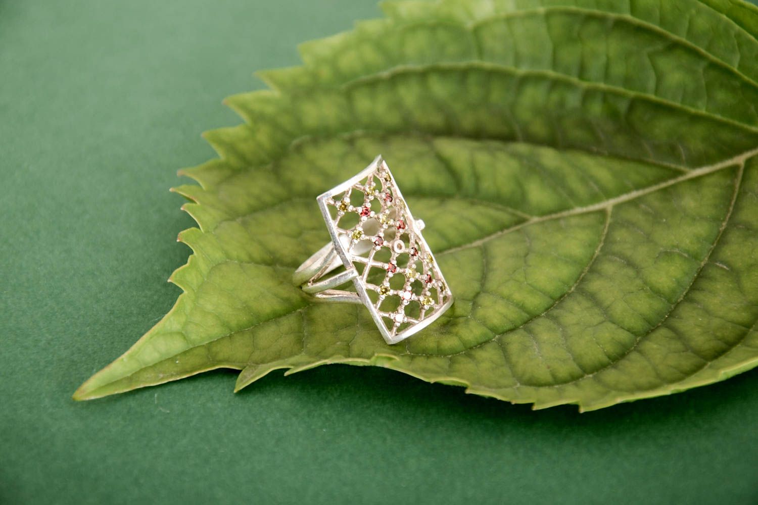 Кольцо из серебра украшение ручной работы женское кольцо серебряный перстень фото 2