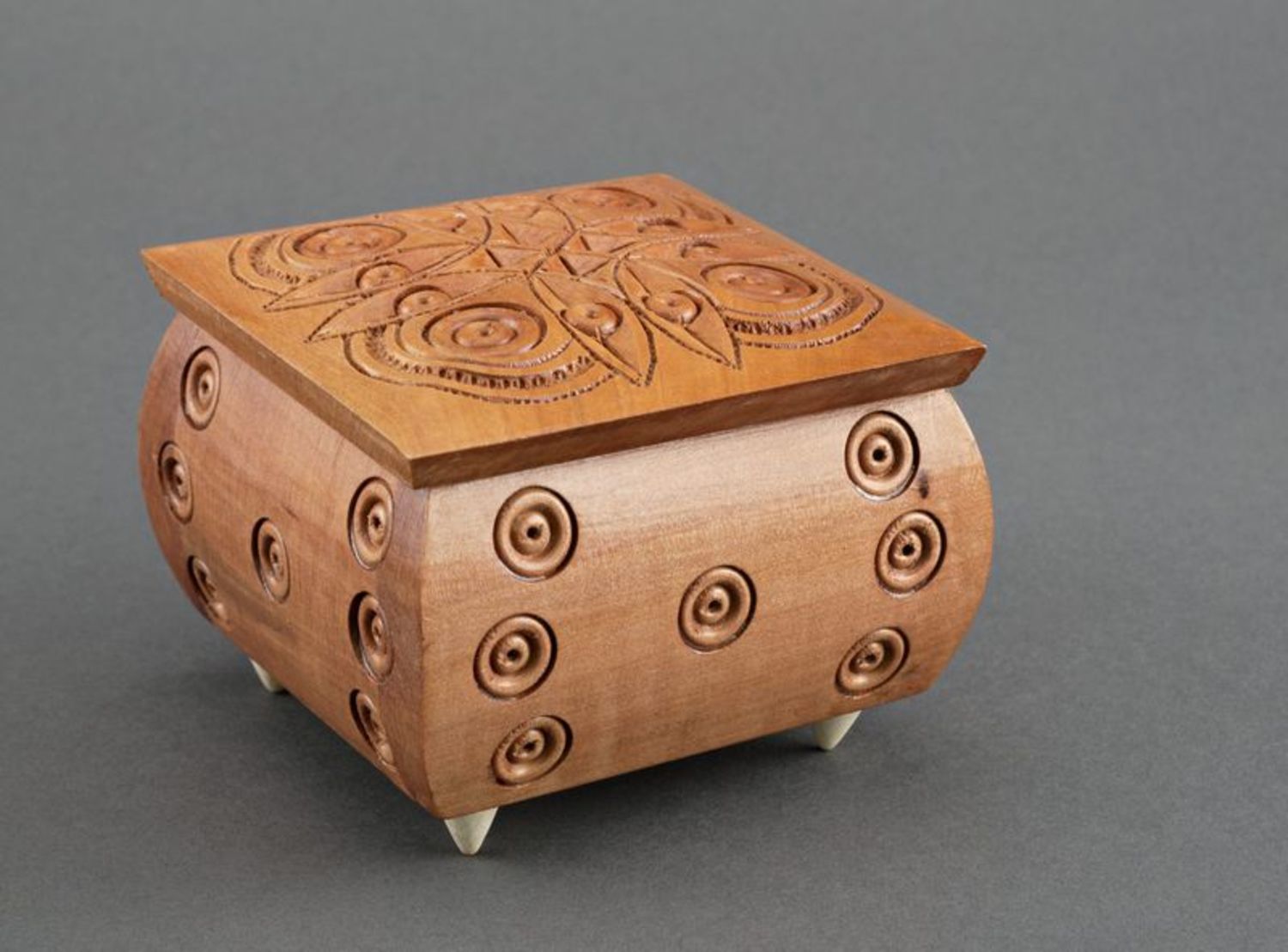 Wooden carved box photo 4