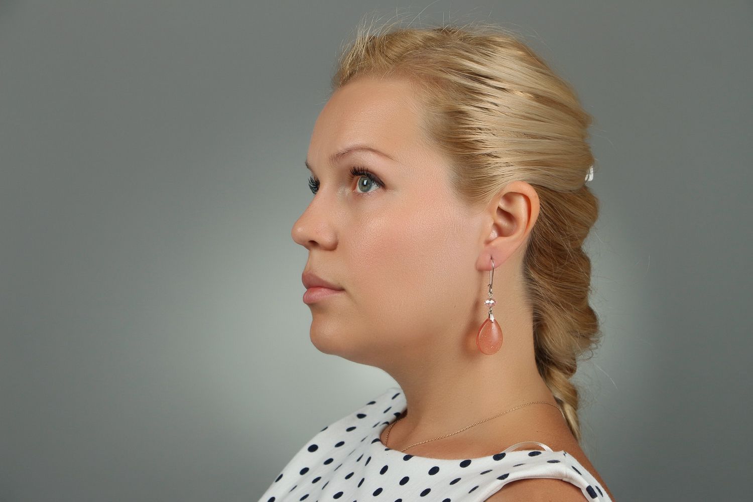 Earrings with epoxy resin photo 4