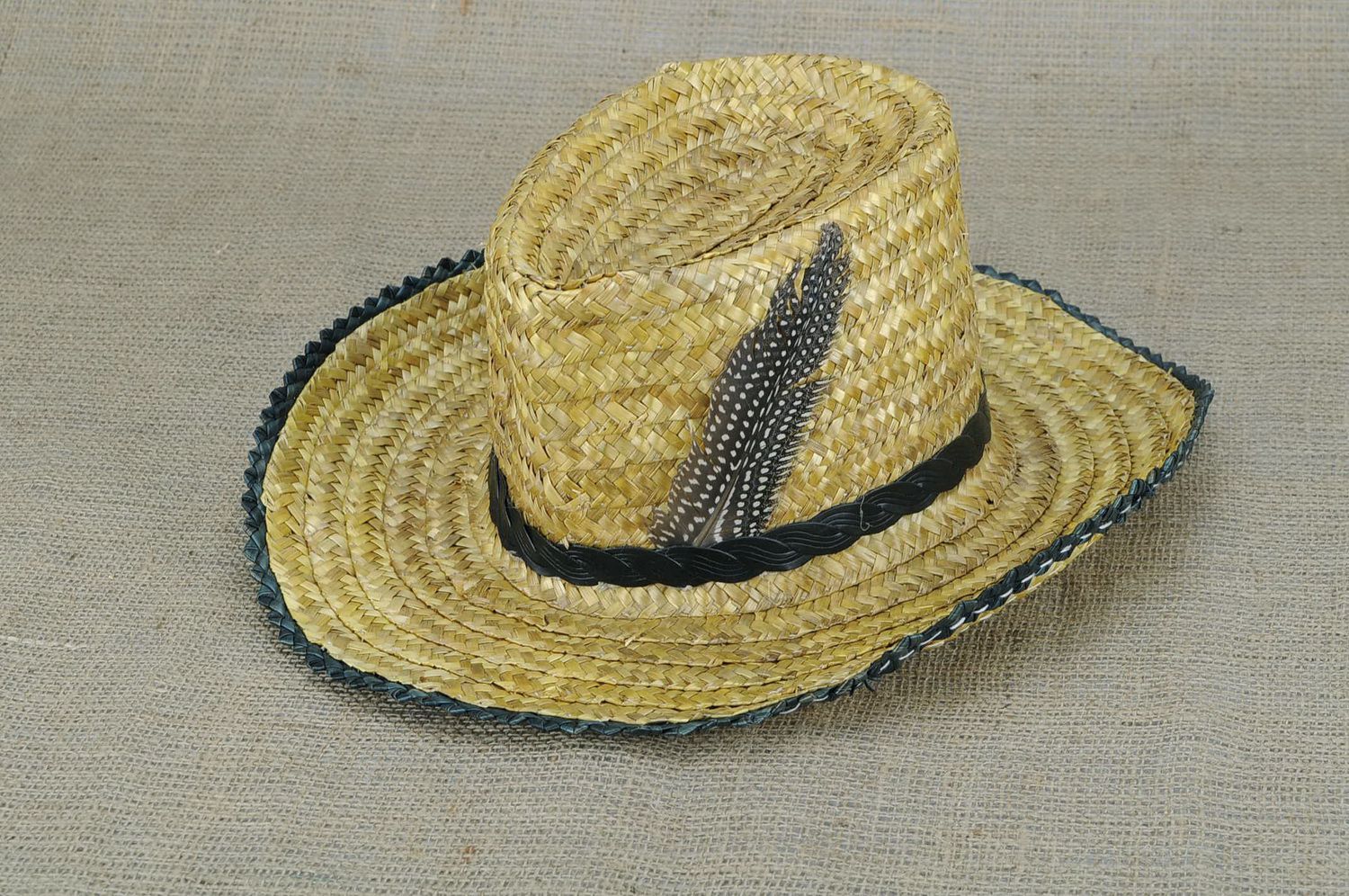 Sombrero de paja de cowboy foto 1