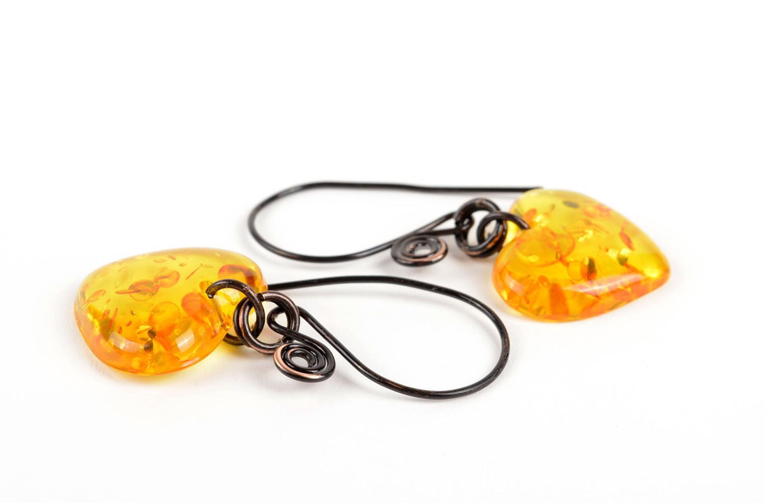 Handmade earrings unusual accessory designer jewelry gift ideas copper earings photo 3