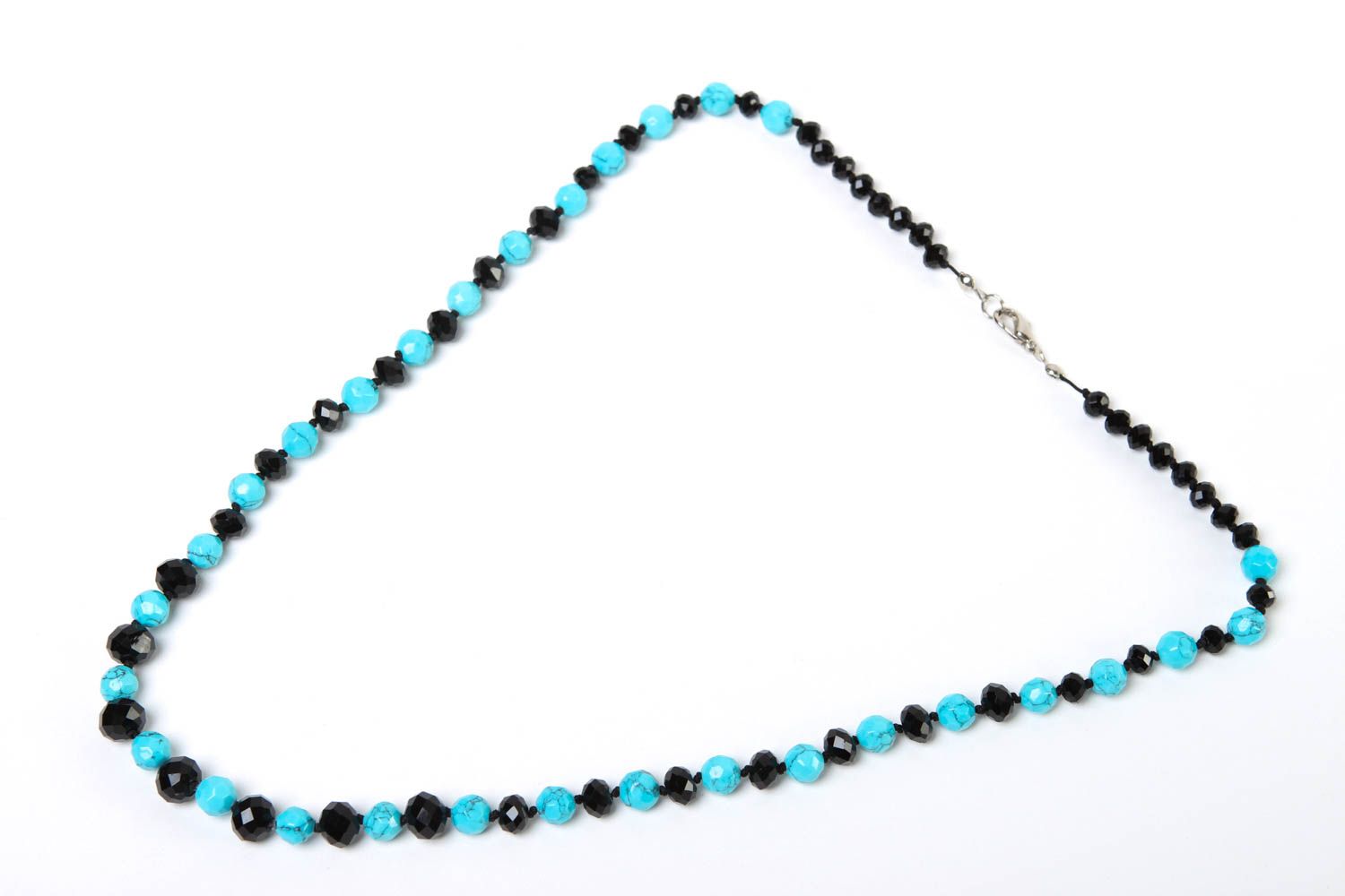 Beautiful handmade beaded necklace long bead necklace artisan jewelry designs photo 2