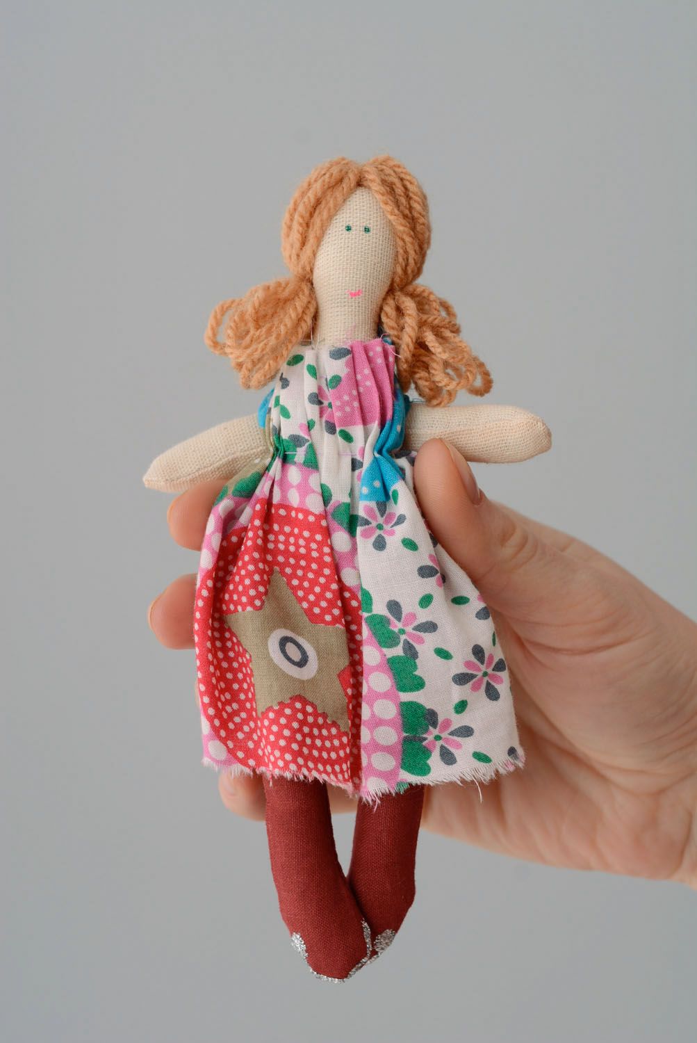Handmade soft doll photo 3