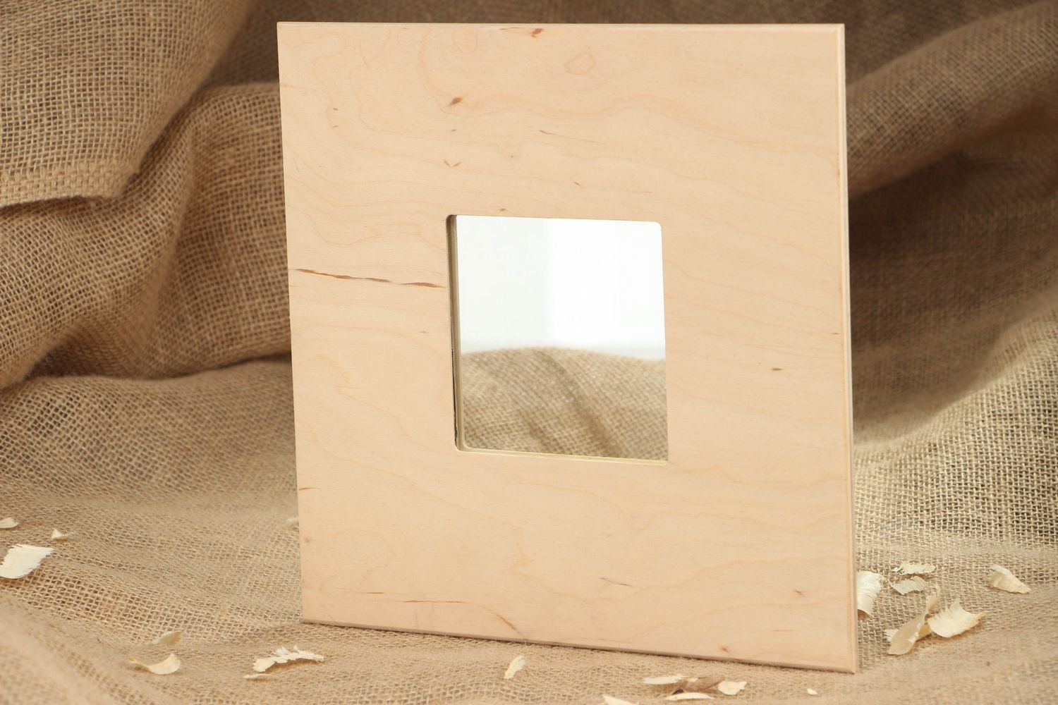 Holz Spiegel zum Bemalen foto 5