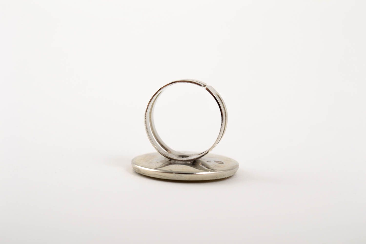 Stylish handmade botanical ring womens ring with real flowers artisan jewelry photo 3