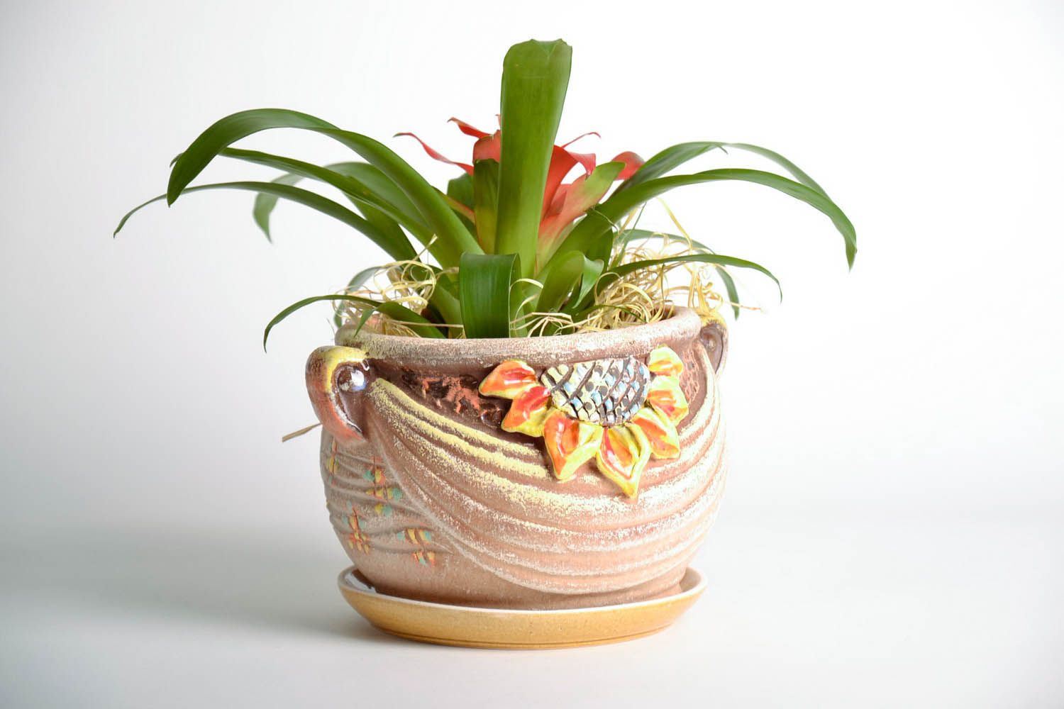 Vaso fiori fatto a mano vaso da fiori in ceramica attrezzi per giardinaggio
 foto 2