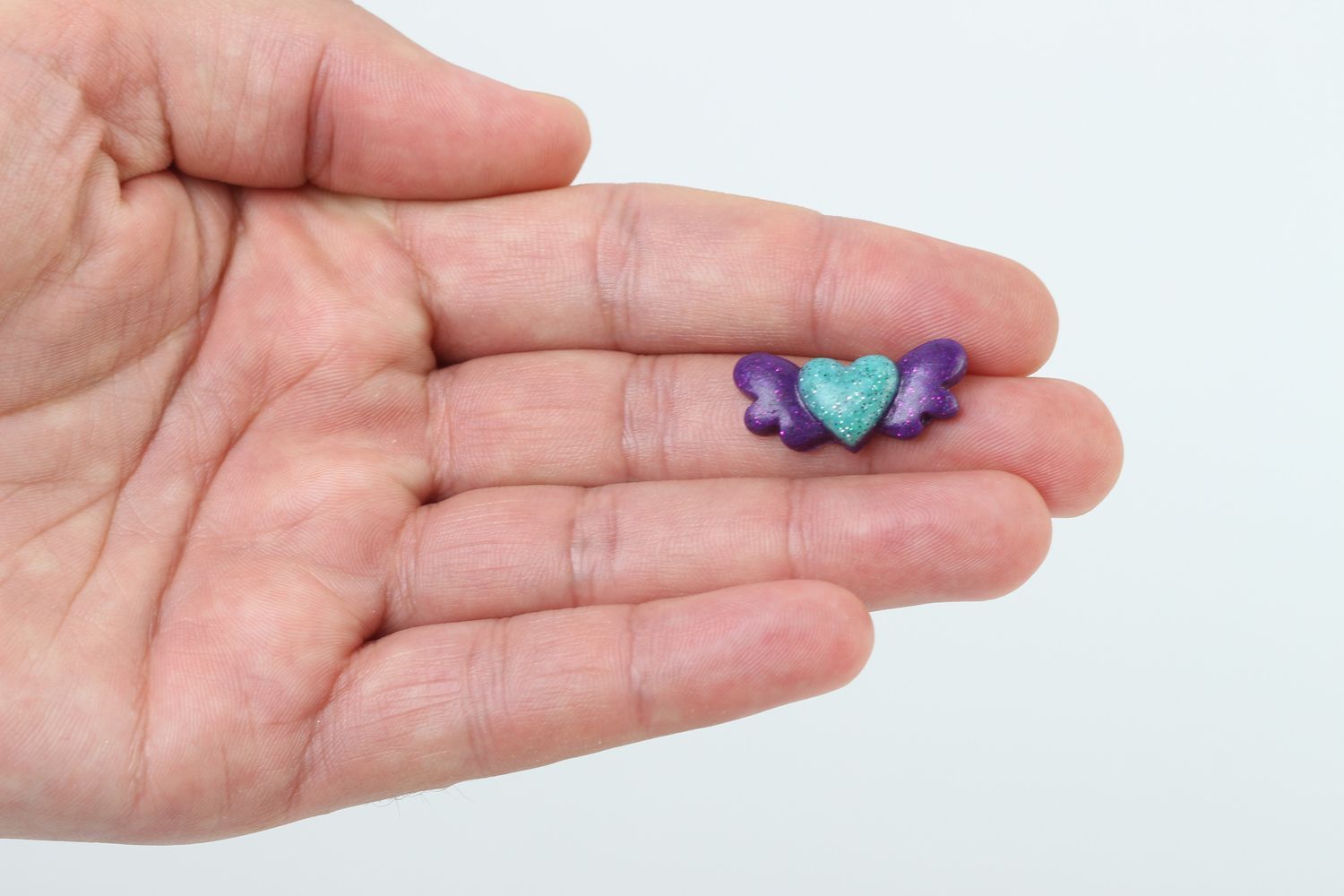 Stylish handmade plastic heart jewelry making supplies creative work ideas photo 5