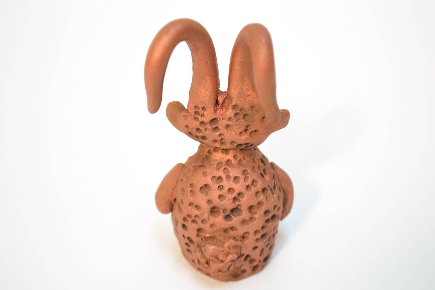 Handmade ceramic statuette unusual clay figurine cute interior element photo 4