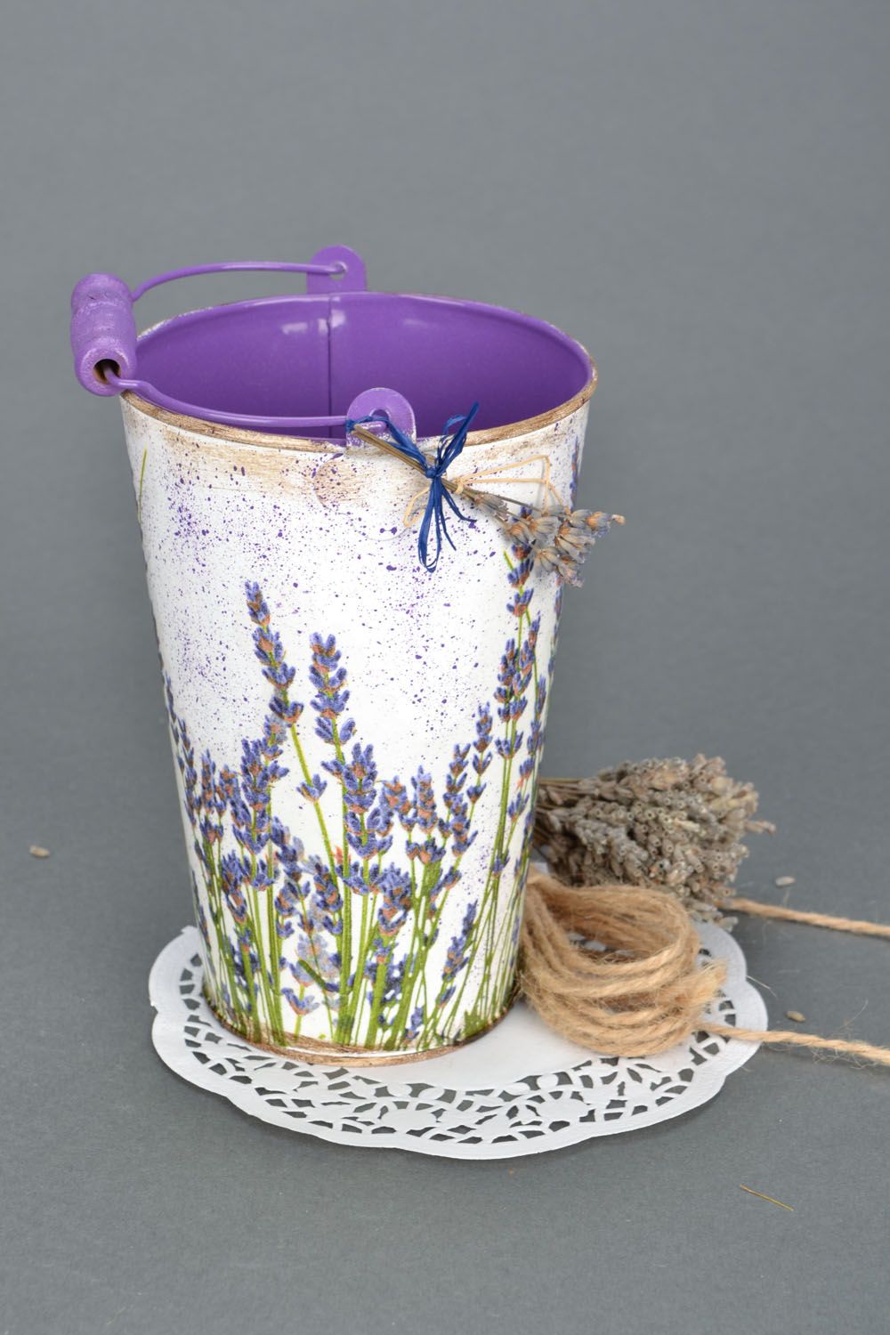 Decorative bucket for interior design photo 1