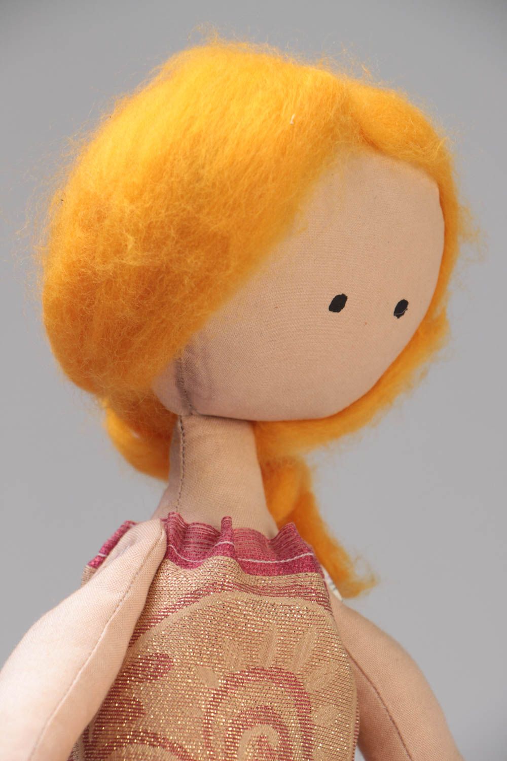 Schöne handmade künstlerische Puppe aus Stoff mit Aroma für Interieur Dekor foto 3