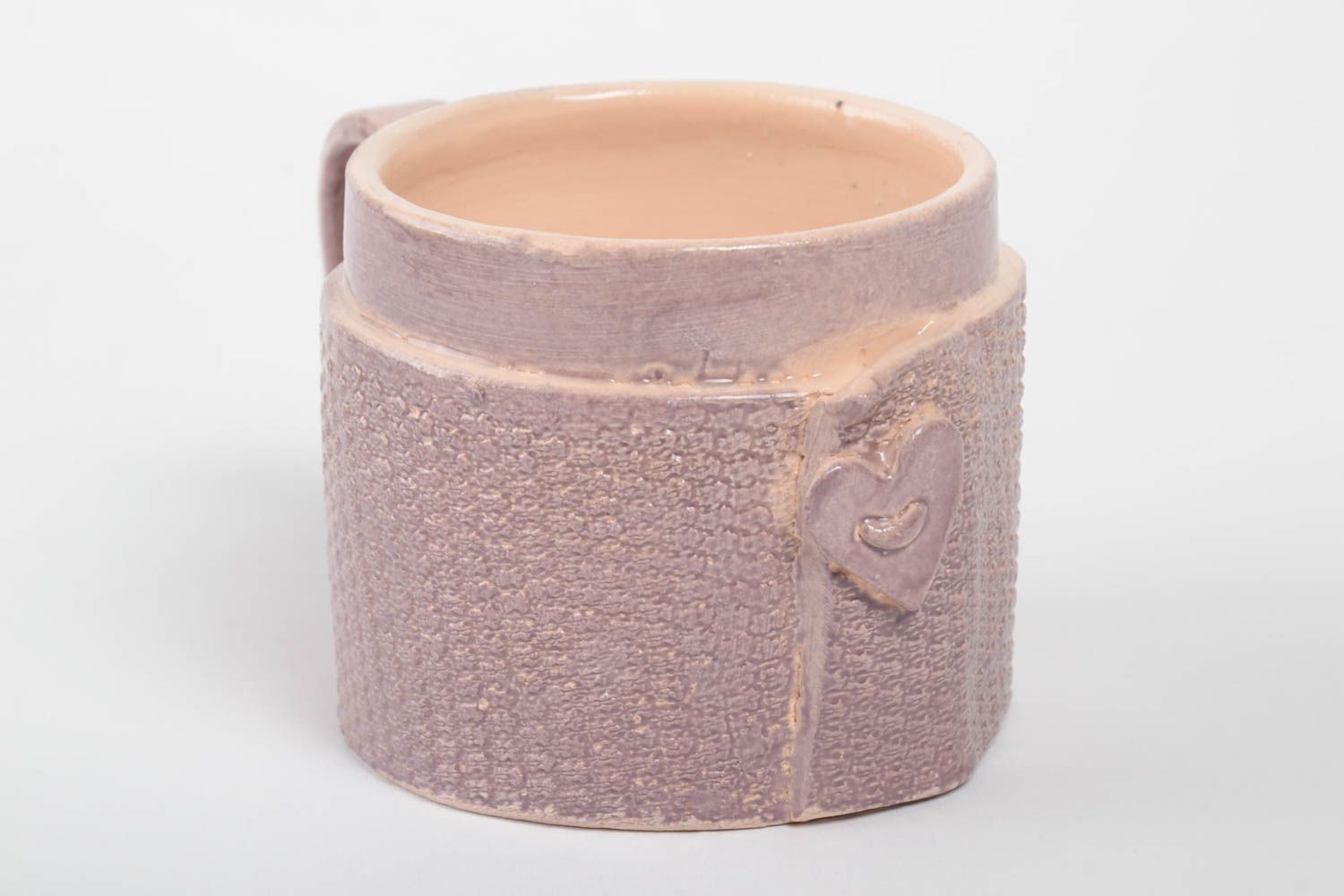 Керамическая чашка с росписью глазурью из гончарной глины ручной работы 350 мл фото 3