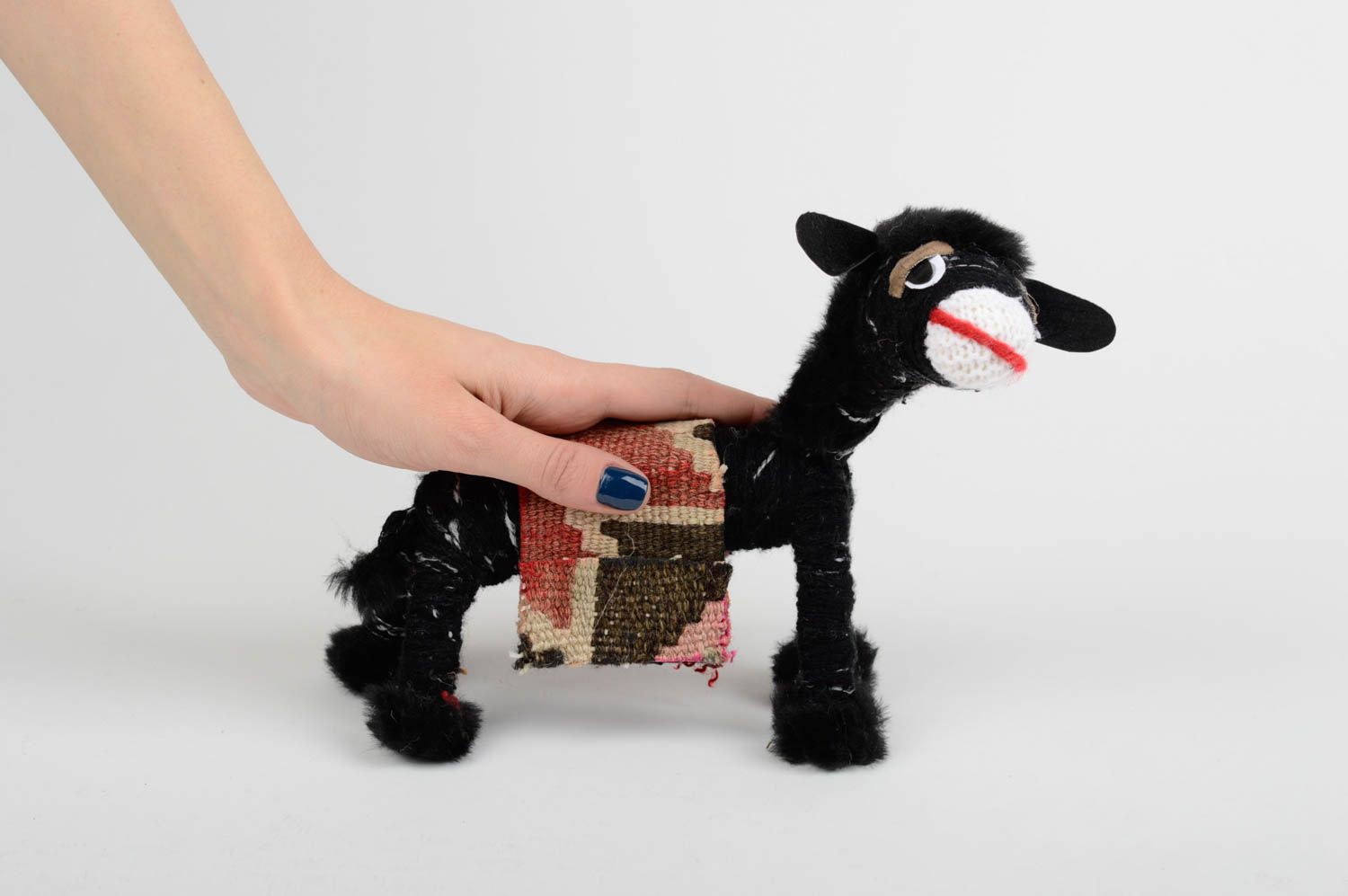 Handmade Deko Miniatur Figur Kinder Geschenk kleines Spielzeug Esel lustig schön foto 2