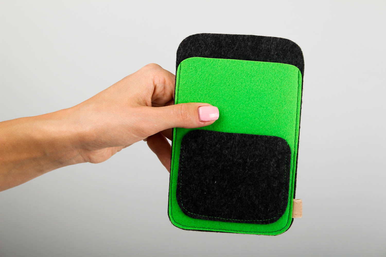 Чехол для телефона handmade аксессуар для смартфона футляр для телефона зеленый фото 2