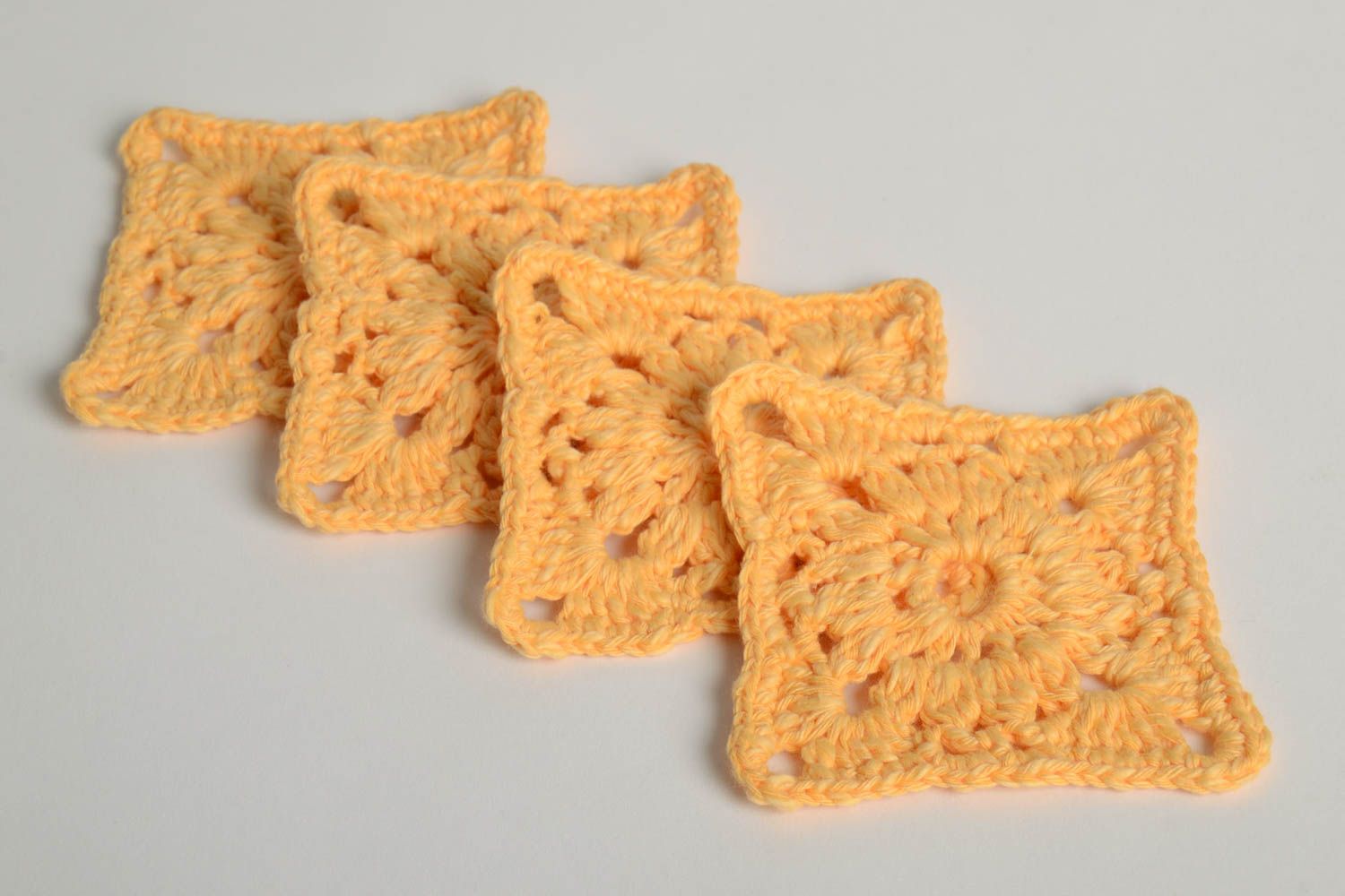 Dessous-de-verre fait main Déco cuisine tricot crochet Accessoires cuisine coton photo 4