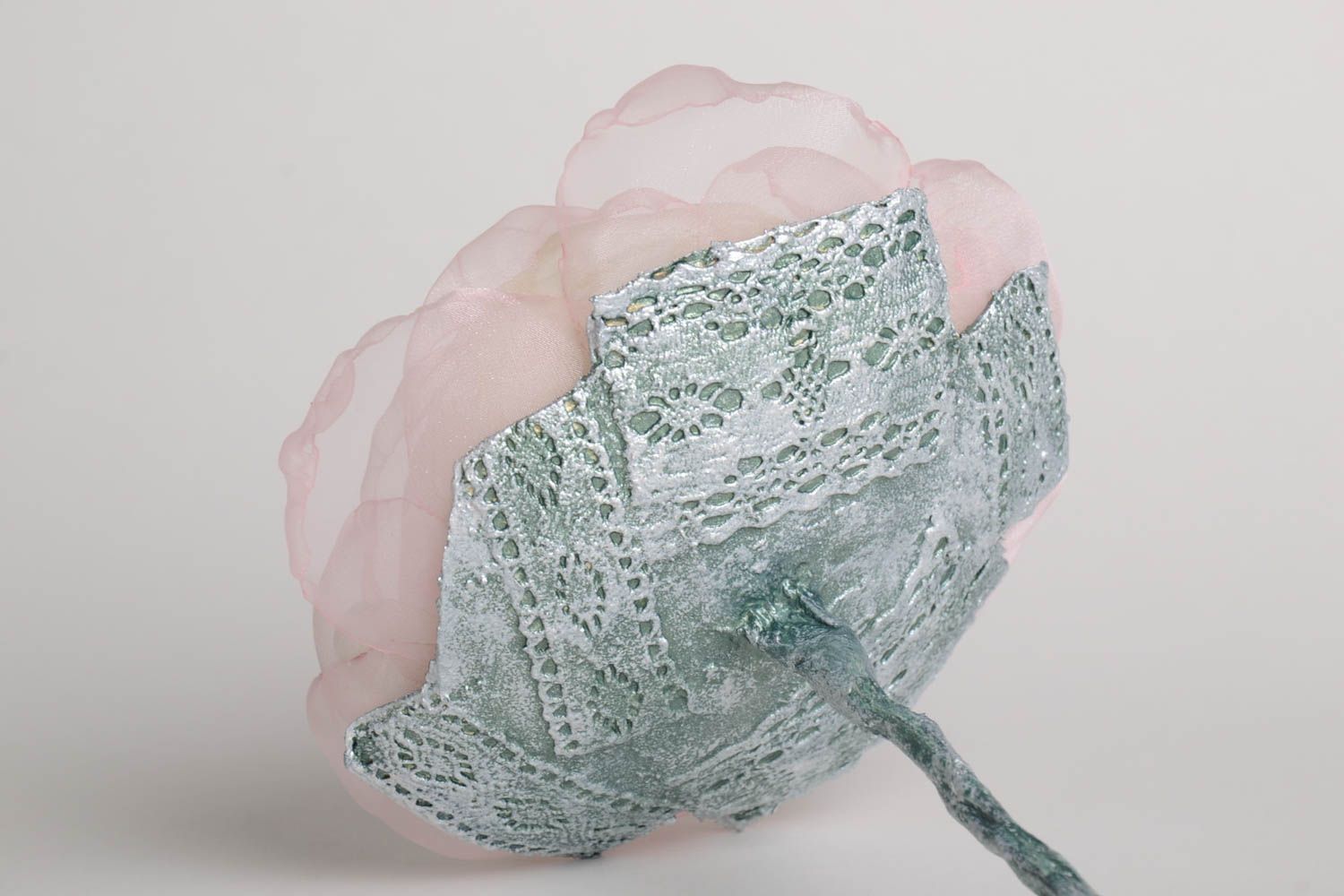 Fleur décoration fait main Fleur artificielle Objet de déco en textile photo 4