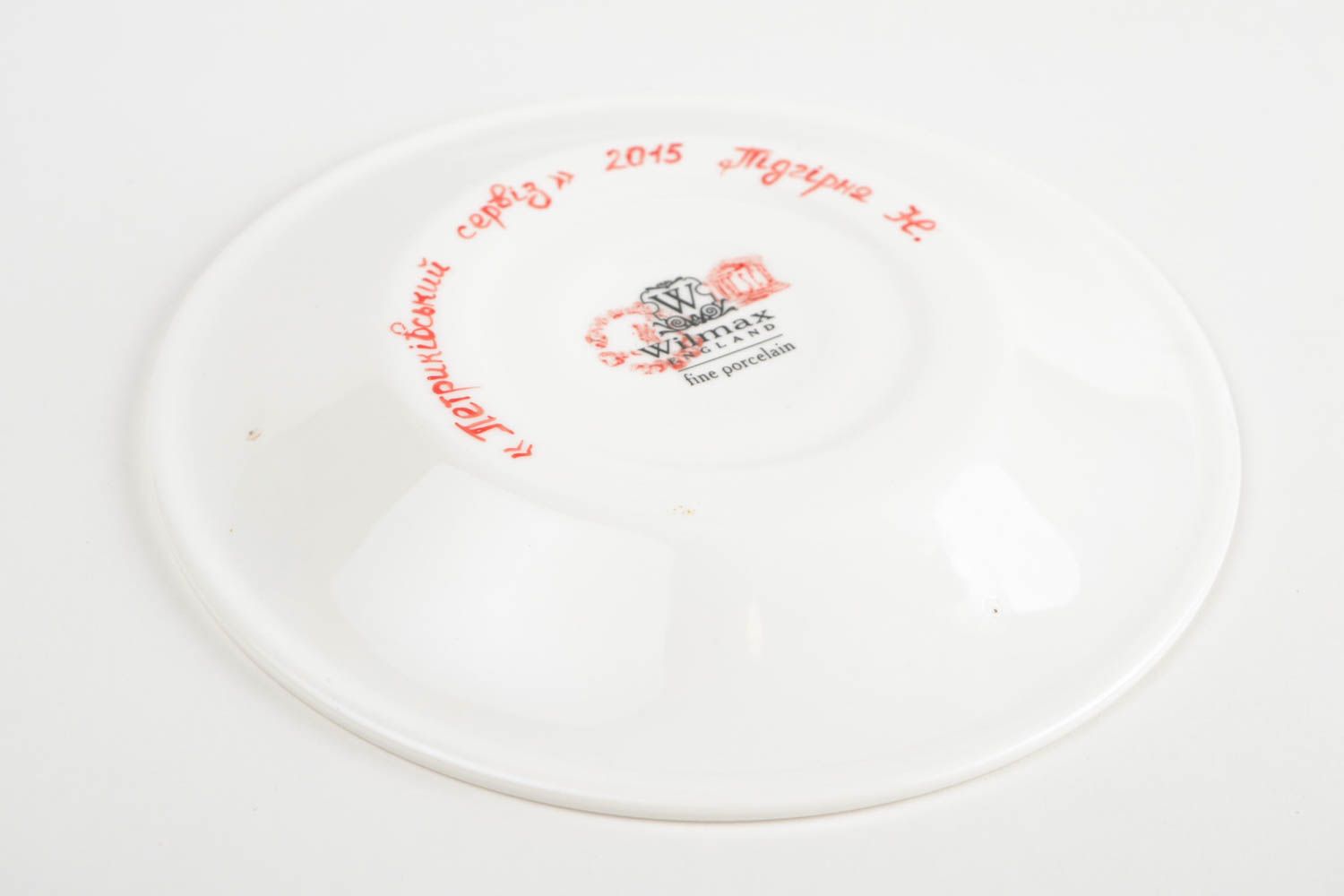 Handmade saucer porcelain saucer painted dishes kitchen accessories decor ideas photo 5