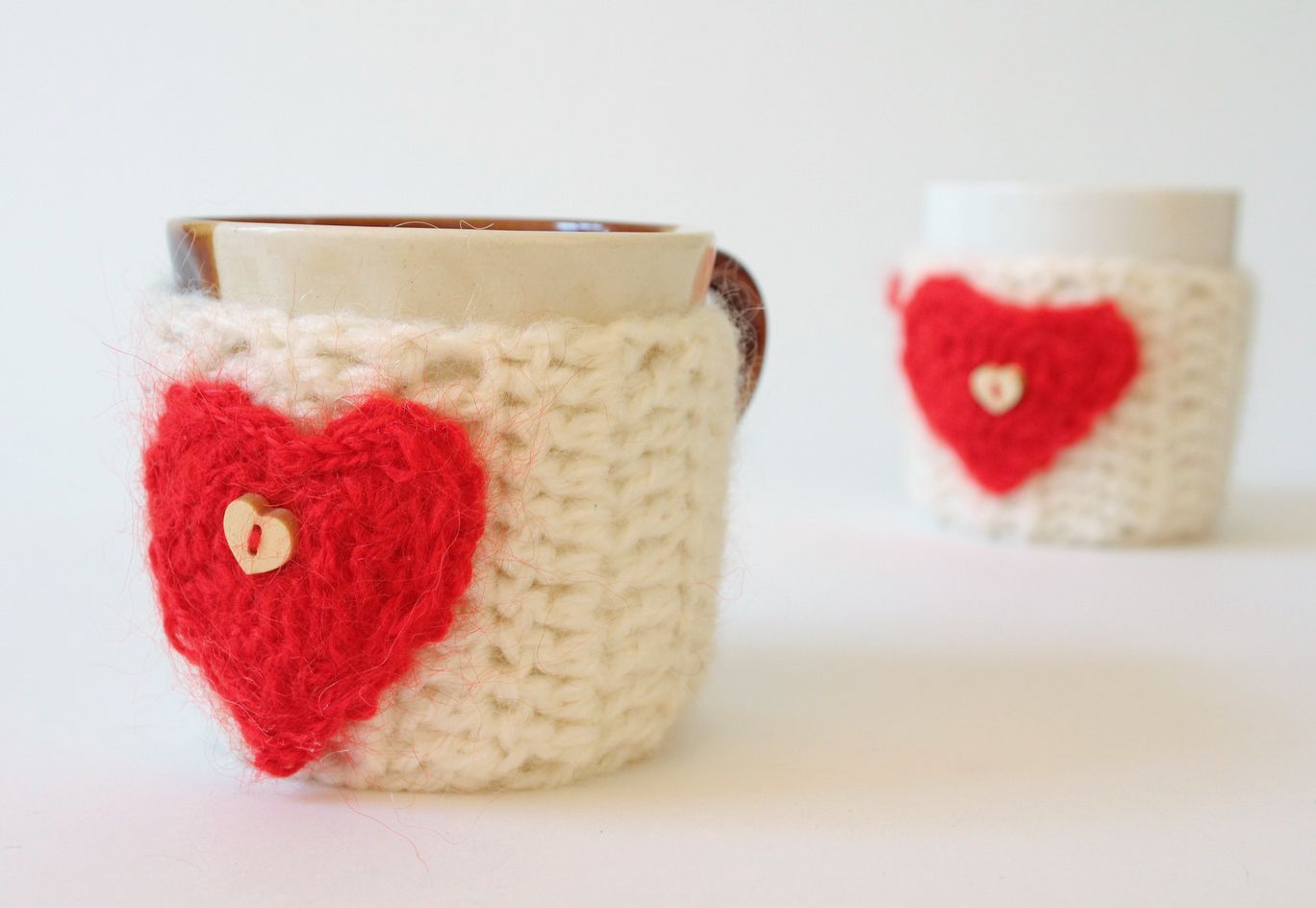 Cloth for cups with a heart photo 5