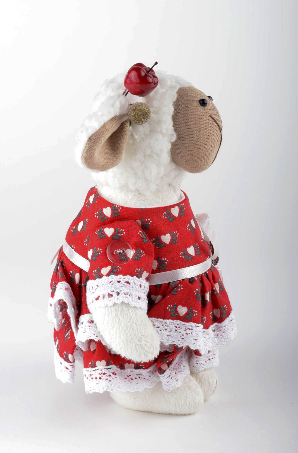 Peluche mouton faite main Jouet enfant Peluche en tissu Cadeau original photo 2