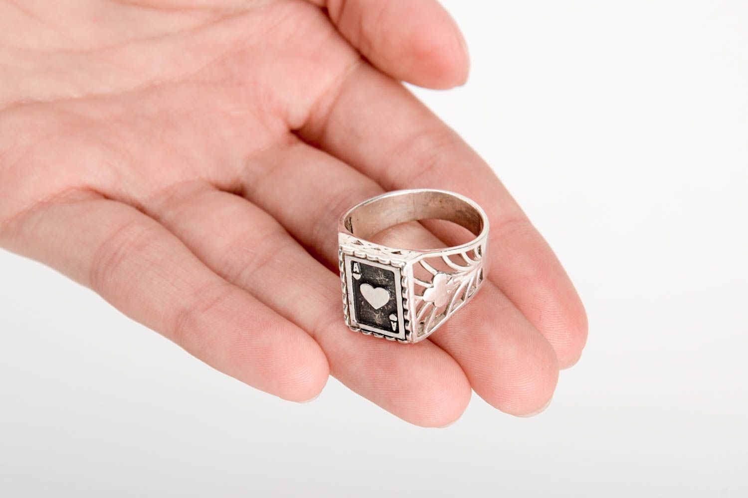 Handmade ring designer silver ring unusual silver ring for men gift ideas  photo 5