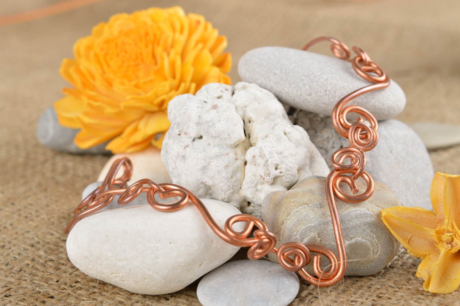 Copper bracelet designer accessories handmade jewelry womens bracelet gift ideas photo 1