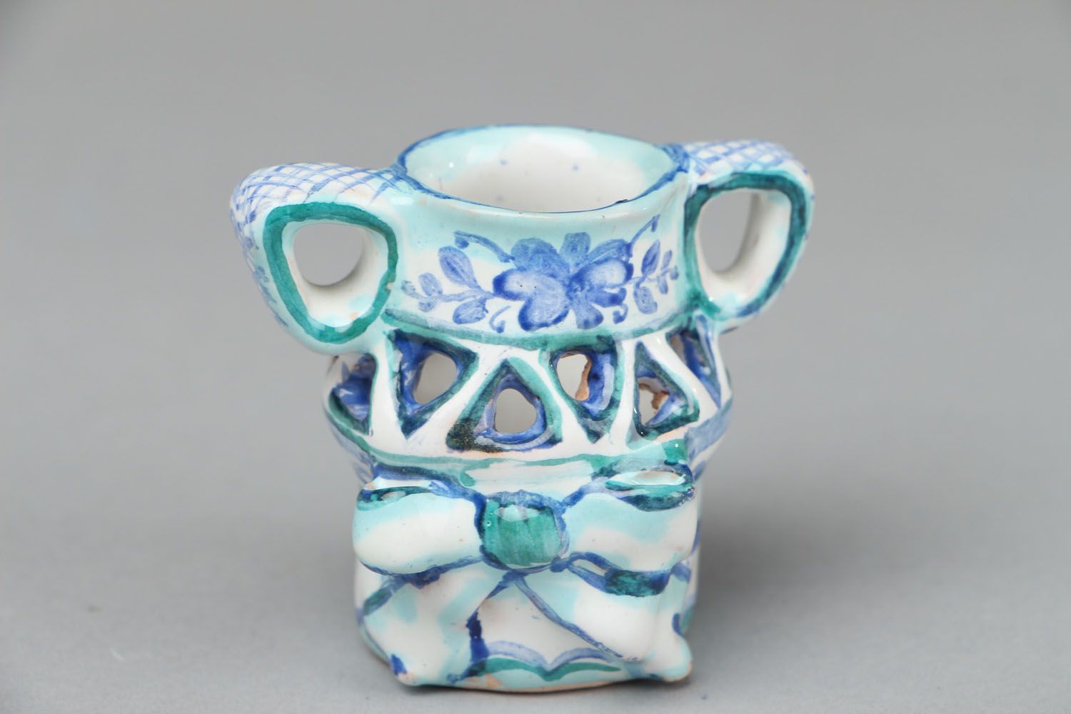 Vaso de cerâmica pintado  foto 1